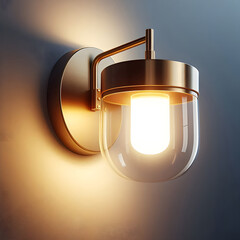 Realistic Wall Light Illumination Element