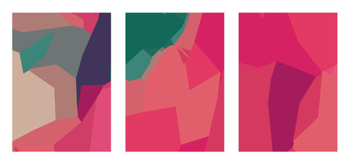 Background with abstract geometric spots and a place for text.