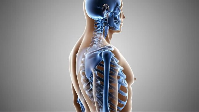 Rotating human skeleton and musculature: anatomical motion visualization in high definition