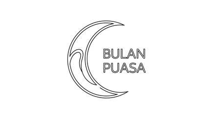 Crescent Moon Logo Design Element. © sakura