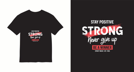 Typography t shirt design concept