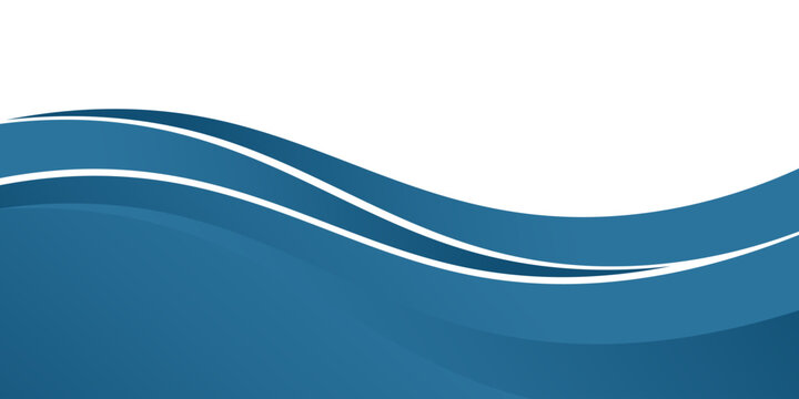 Blue curve line vector background overlap layer paper on white space for text and message design