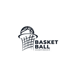 Basketball logo icon vector template design for basketball team and club