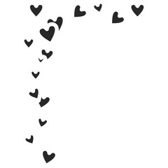 Vertical cascade of red hearts © Muhammad