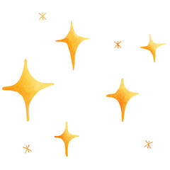 Watercolor Korean Lunar New Year Festival Elements Set