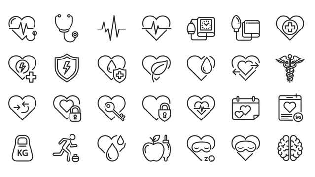 Medical Health Icons and Symbols.