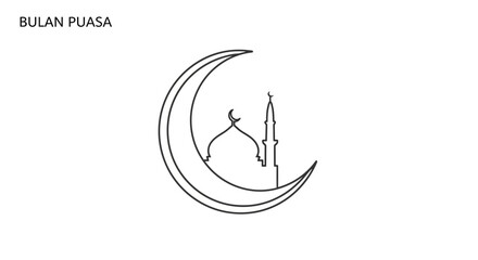 Crescent Moon with Minaret and Dates. © arby