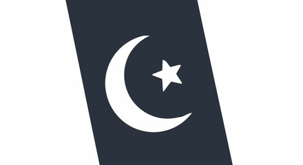 Crescent Moon and Star Symbol. © arby