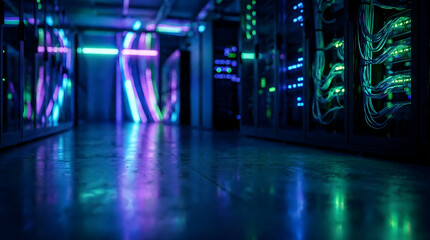 Data center server room technology infrastructure