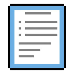 Business Document List Checklist Pixel