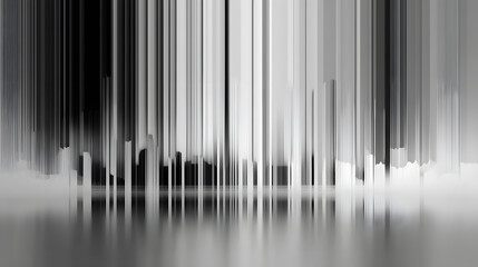 Abstract vertical lines and reflections
