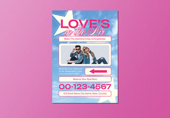 Pink Y2K Valentines Day Flyer