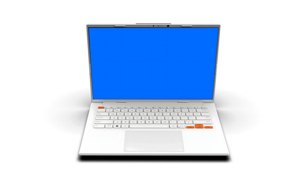 laptop on transparent background