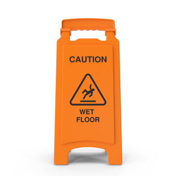 caution wet floor sign