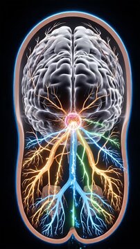 Visual Comparison of Brain Under Hydration and Overhydration with Transparent Brain Anatomy and Neural Activity on