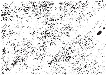 Obraz premium Abstract Black and White Grunge Texture with Random Organic Spots and Grain