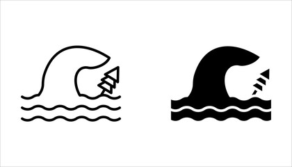 flood icon set, on white background.