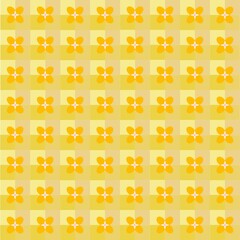 seamless pattern with yellow flowers