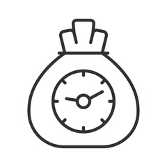 Money waste icon in line design. wasted money, loss, finance, waste concept on white background vector. Waste editable stroke icon