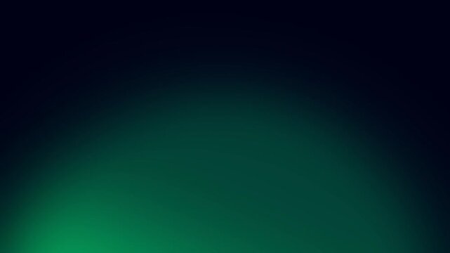 Minimal aesthetic abstract background animation of blurred glowing green gradient waves