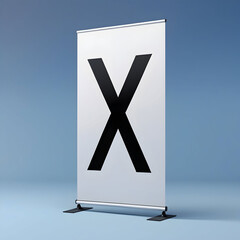 X stand banners illustration