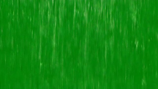 Captivating green abstract transition effect with rain like elements and a black screen end