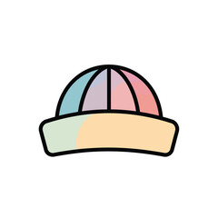 Simple illustration of a brown mortar and pestle, a tool used for grinding and crushing ingredients