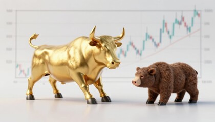 Strategic economic insights on gold and share trading analyzing bull vs bear market dynamics in business finance