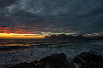 A coastal scene from Flakstad island, Lofoten