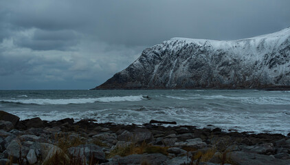 A coastal scene from Flakstad island, Lofoten
