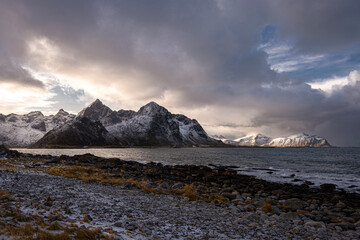 A coastal scene from Flakstad island, Lofoten