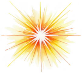 Vivid Burst png Bright Starburst cutout Dynamic Explosion png Energetic Light cutout Watercolor Flare png Abstract Splash cutout Artistic Effect png Colorful isolated transparent background image