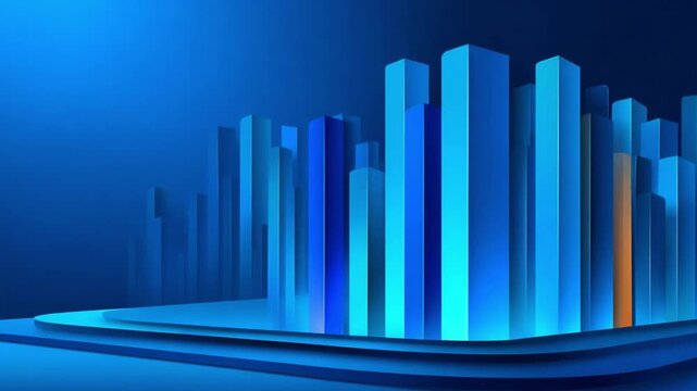 Data Visualization: Digital towers representing data and analytics, a captivating visual narrative of information in the digital world.