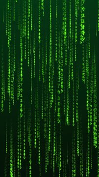 Modern Digital Matrix Background with Cyber Security Data | Futuristic 4K Loop