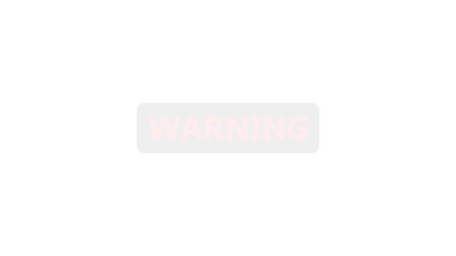Warning Sign Red Rectangle White Text Black Background .Alert Symbol Caution Signage sign.