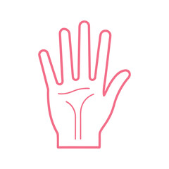 Obraz premium hand of the person with a heart on white background