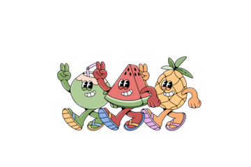 A cute cartoon illustration of a funny baby dragon eating a carrot in nature, designed as a lovely vector art drawing for kids