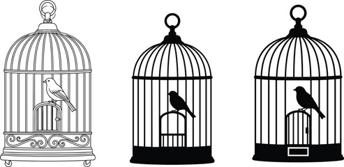 Blank billboard mockup vector illustration, outdoor advertising sign outline with spotlights, street hoarding display line art, realistic large scale banner template isolated, © MstSahanaj