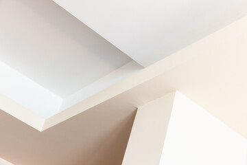 Abstract composition featuring a minimalist interior design