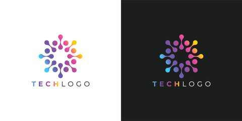 Trendy Professional Modern Technology Logo for Professional and Creative Digital Branding