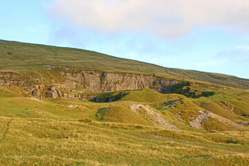 Old quarry at Rhiw Wen in the Black mountains in Wales	