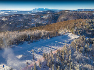 Nowa trasa nr 7 na Jaworzynie Krynickiej. © rogozinski