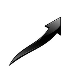 Black arrow icon isolated on transparent background