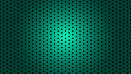 Turquoise Background with Black Polka Dot Pattern