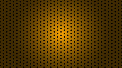 Orange Background with Black Polka Dot Pattern