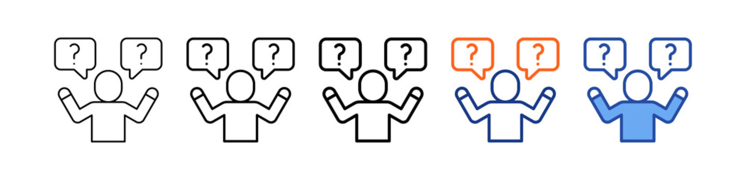 Question Different Set Vector Icon