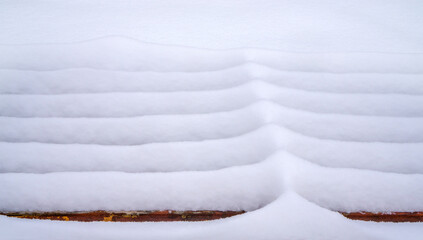 Minimalist Snow Layers Texture in Winter