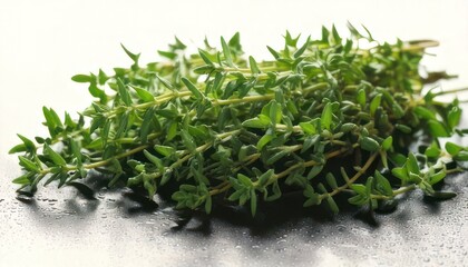 Fresh Thyme Herb - Aromatic Culinary Ingredient for Flavorful Dishes.