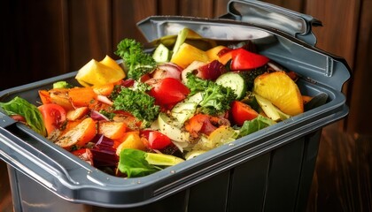 Food Waste in a Bin - A Call for Sustainable Practices.