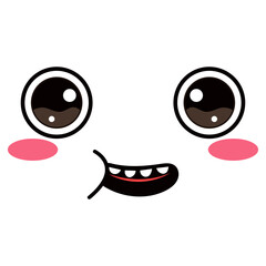 Cute Kawaii Face Illustration